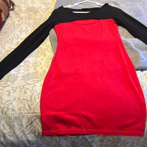 Guess black and red dress